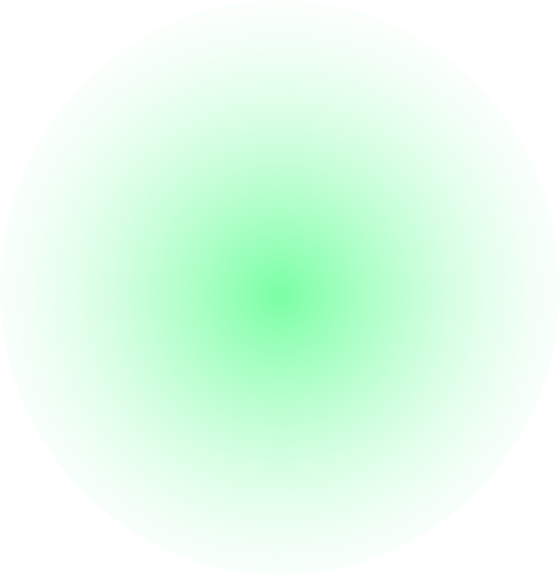 blurred green gradient circle